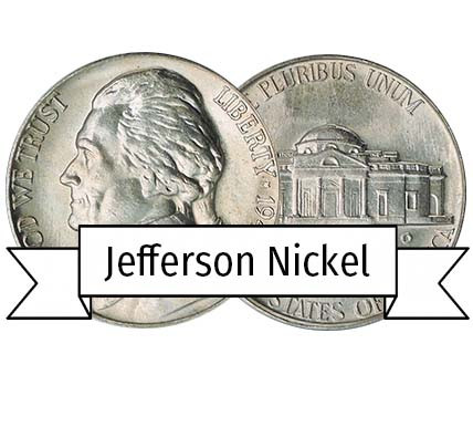 Collection of 1959 Jefferson nickels from Philadelphia and Denver mints showing range of grades and conditions